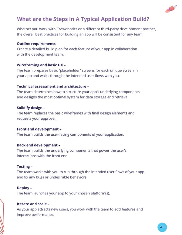 The Non-Technical Founder's Guide to Building an App | CrowdBotics - Page 43